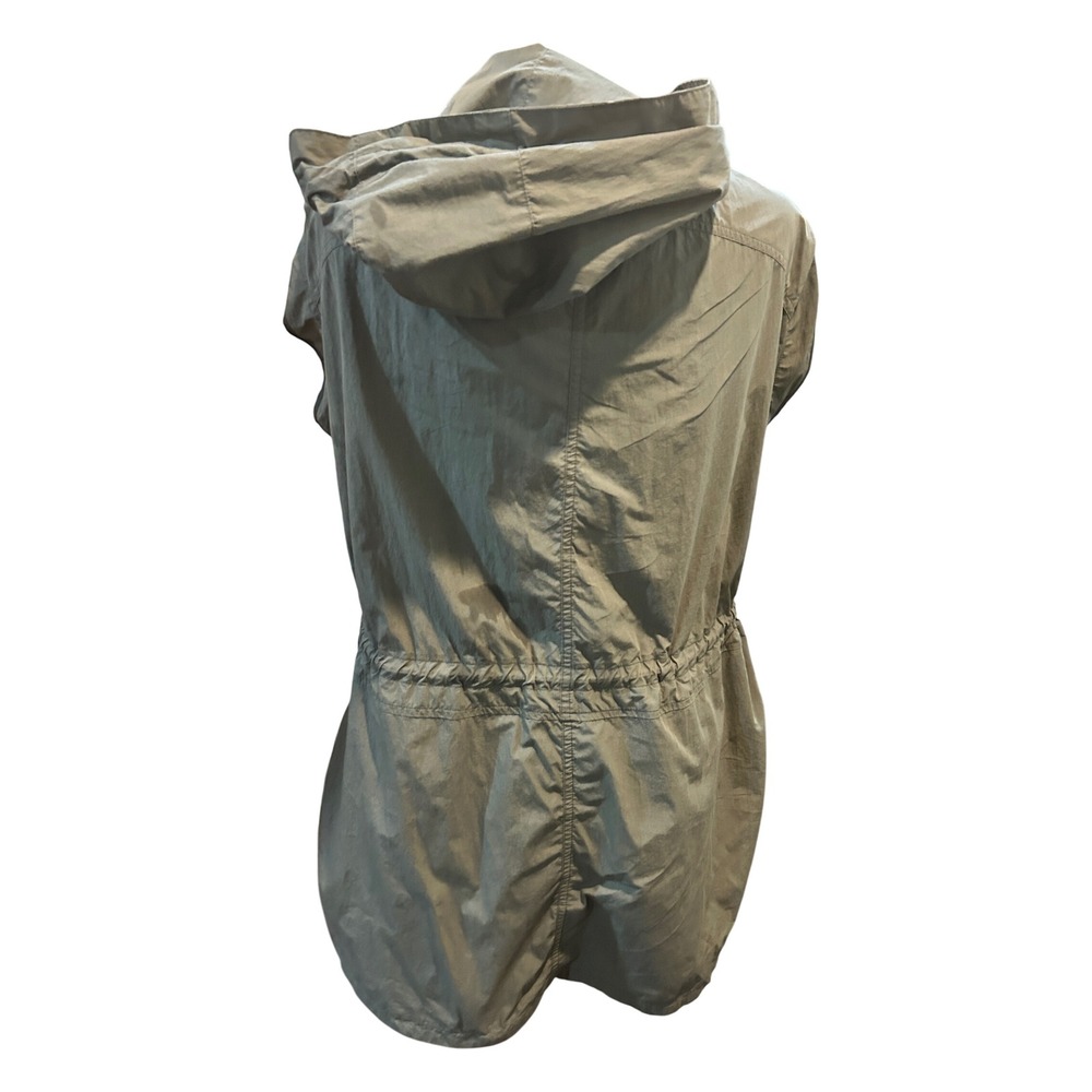 Zara Olive Green Hooded Lightweight Vest